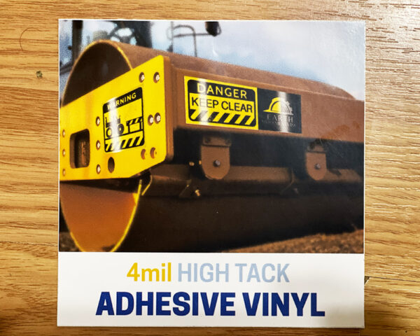4Mill High Tack Sticker